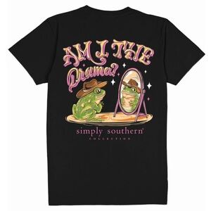 Simply Southern drama frog tee shirt XXL NWT